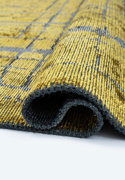 Trani Grey - Yellow Rug