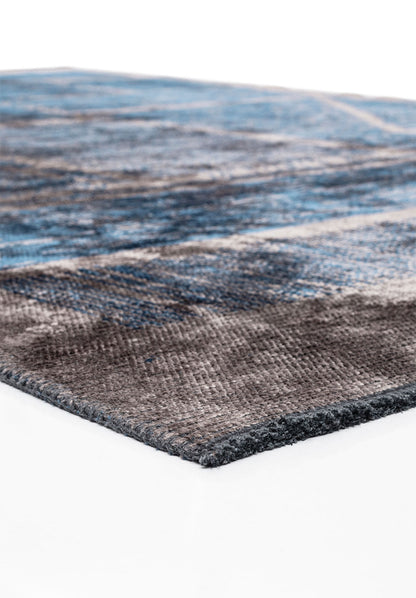Panorama Navy Blue - Dark Grey Rug