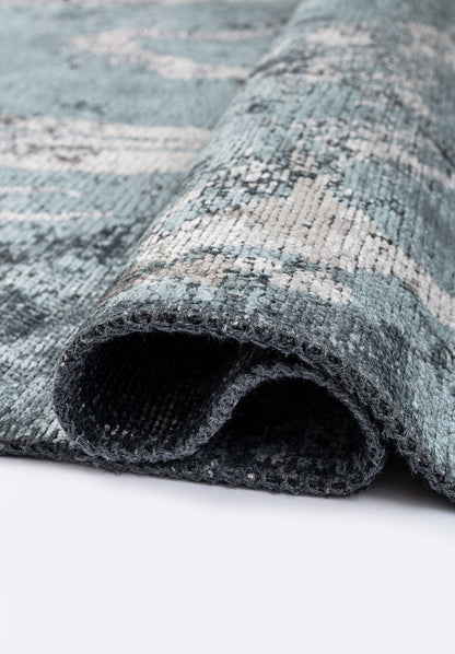 Smoke Light Grey - Blue Rug