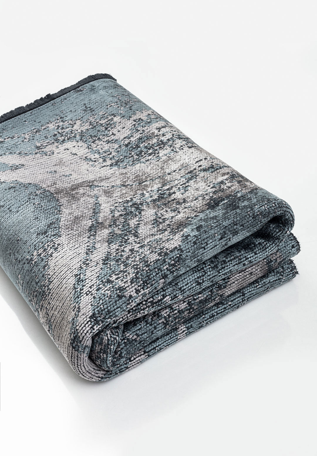 Smoke Light Grey - Blue Rug