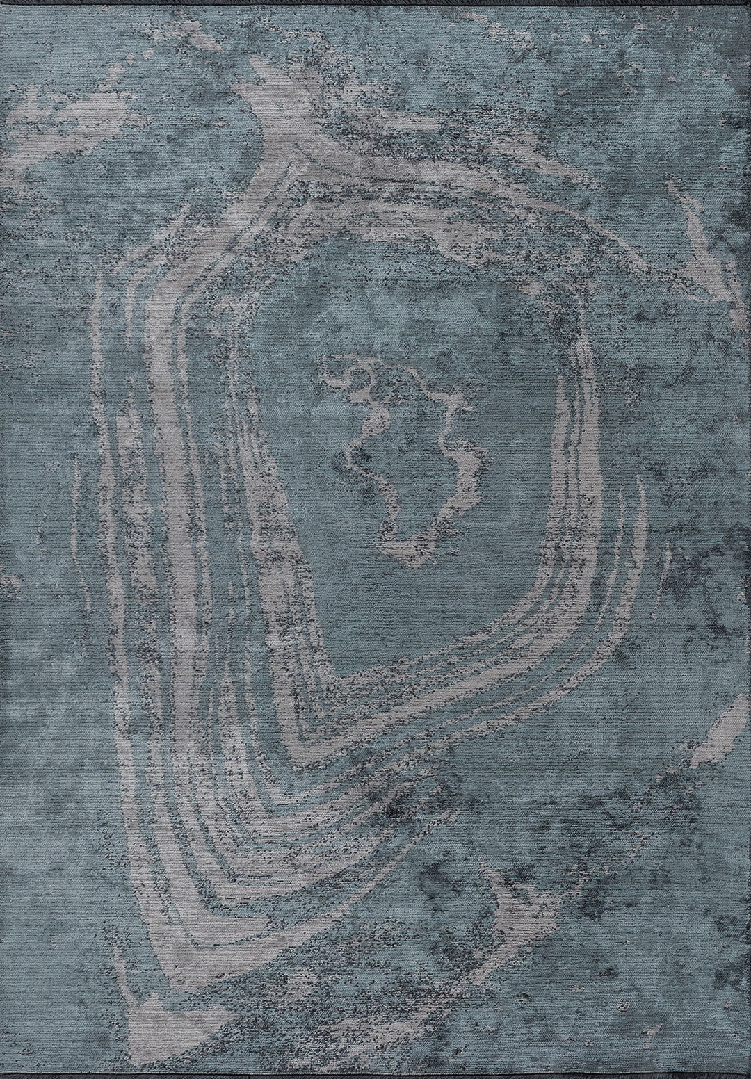 Smoke Light Grey - Blue Rug