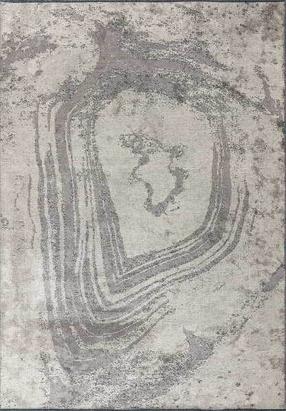 Smoke Dark Grey - Cream Rug