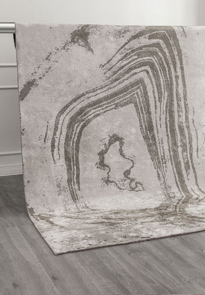 Smoke Khaki - Light Cream Rug