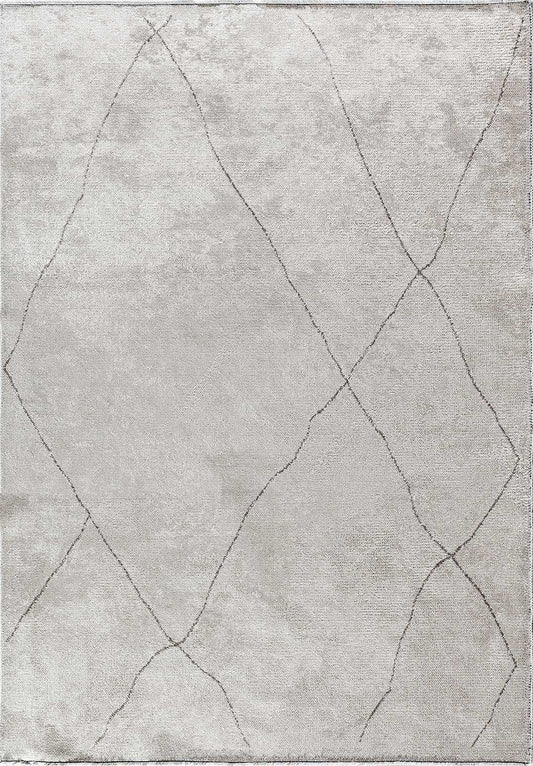 Bohemian Dark Grey - White Rug area carpet area rug carpet Color_Grey Color_White Material_Cotton & Viscose SHELL