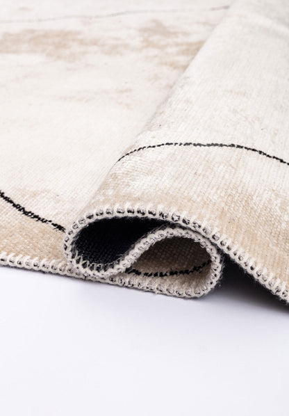 Bohemian Black - White Rug