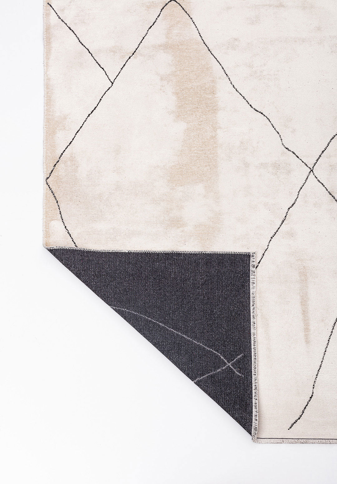 Bohemian Black - White Rug