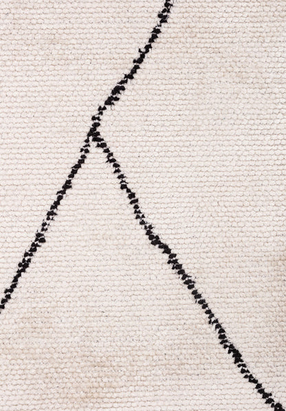 Bohemian Black - White Rug