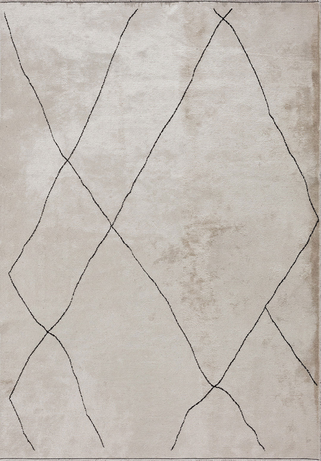 Bohemian Black - White Rug
