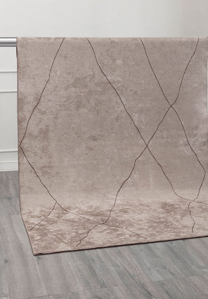 Bohemian Dark Mink - Stone Rug area carpet area rug carpet Color_Beige Color_Brown Material_Cotton & Viscose SHELL
