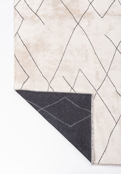 Tribal Black - White Rug