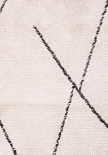 Tribal Black - White Rug
