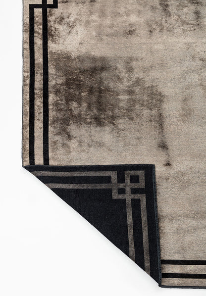 Twist Nougat - Black Rug
