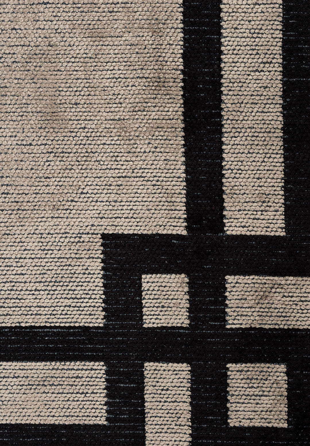 Twist Nougat - Black Rug