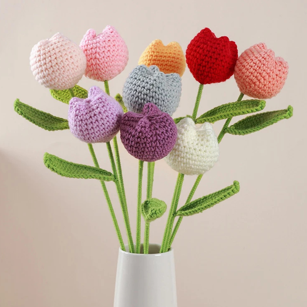 Fleurs au crochet faites à la main