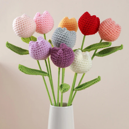 Fleurs au crochet faites à la main