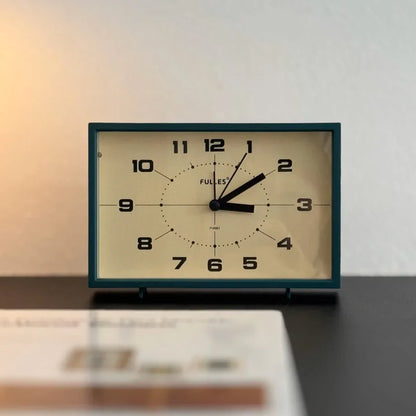Matte Retro Analog ABS Table Clock