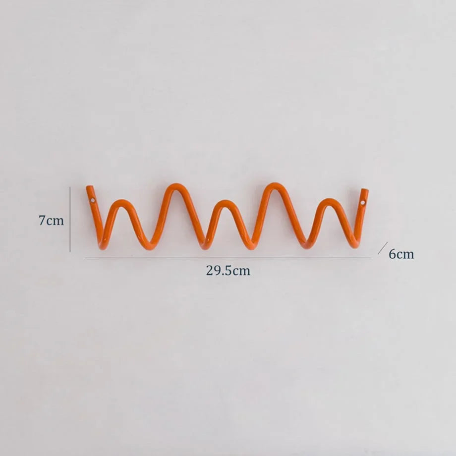 Wavy Coil Metal Wall Hook