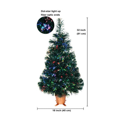 Mini albero di Natale preilluminato da 32 pollici