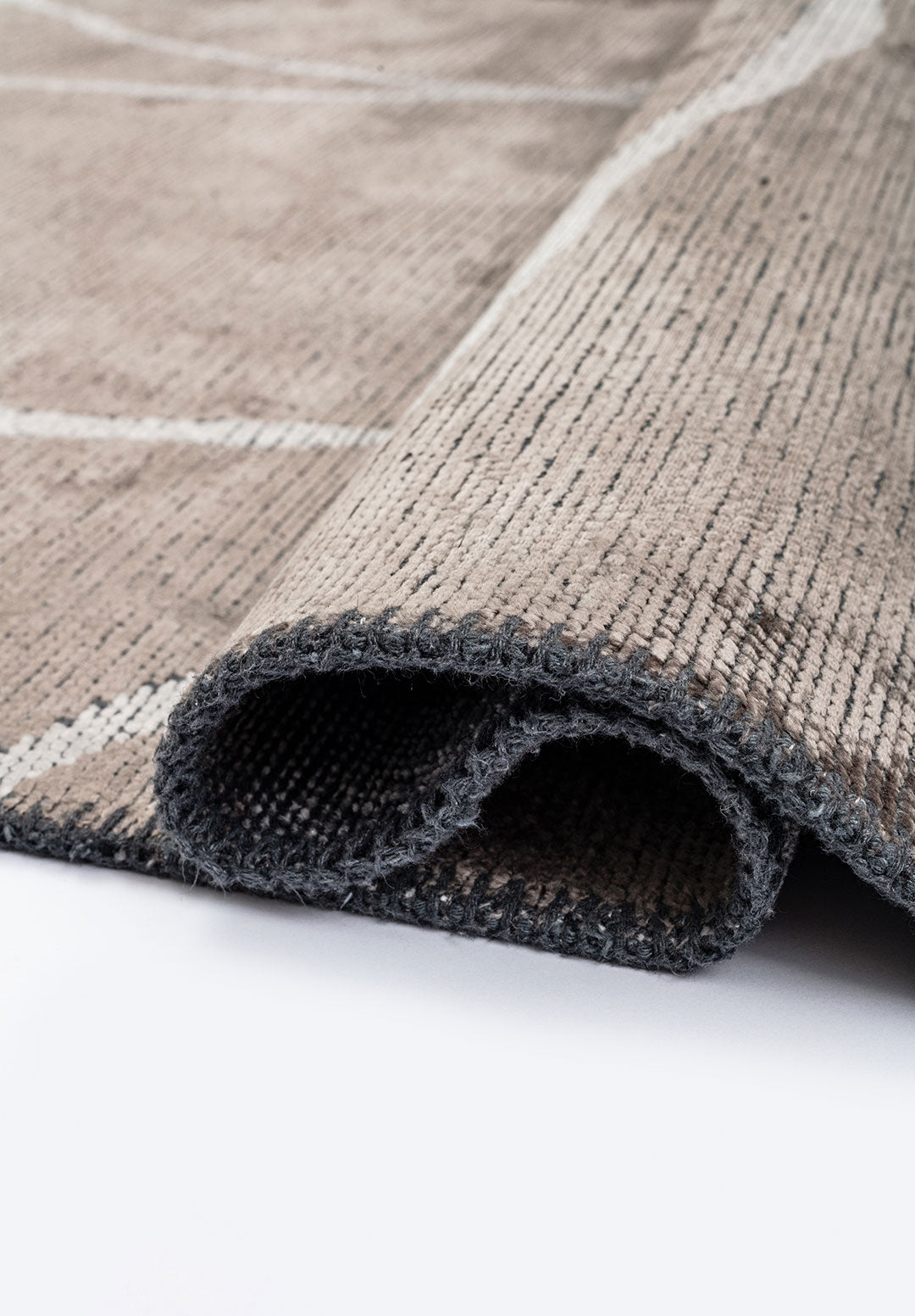 Rope Light Grey - Dark Grey Rug