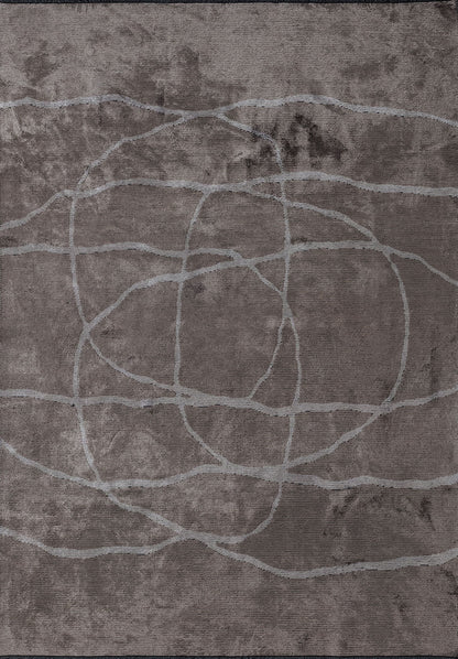 Rope Light Grey - Dark Grey Rug