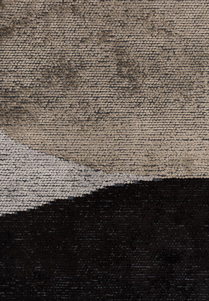 Meteor Black - Light Grey Rug