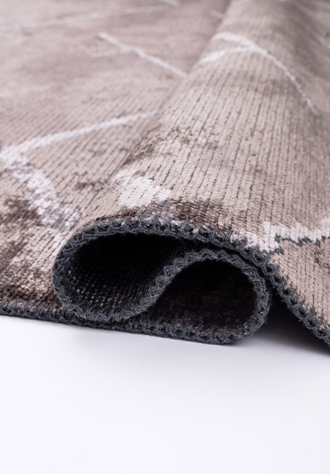 Wave Light Grey - Dark Grey Rug