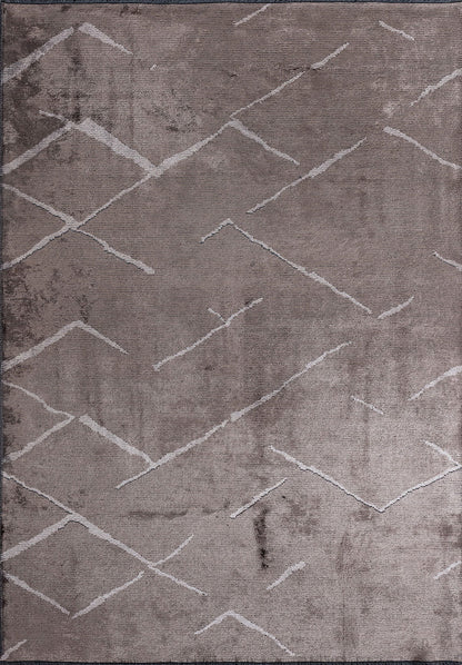 Wave Light Grey - Dark Grey Rug