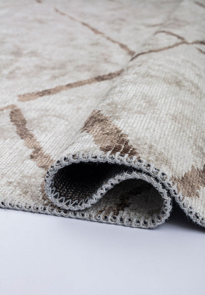 Wave Nougat - White Rug