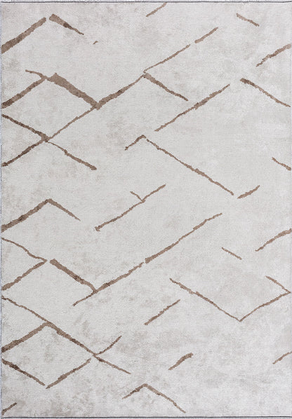 Wave Nougat - White Rug