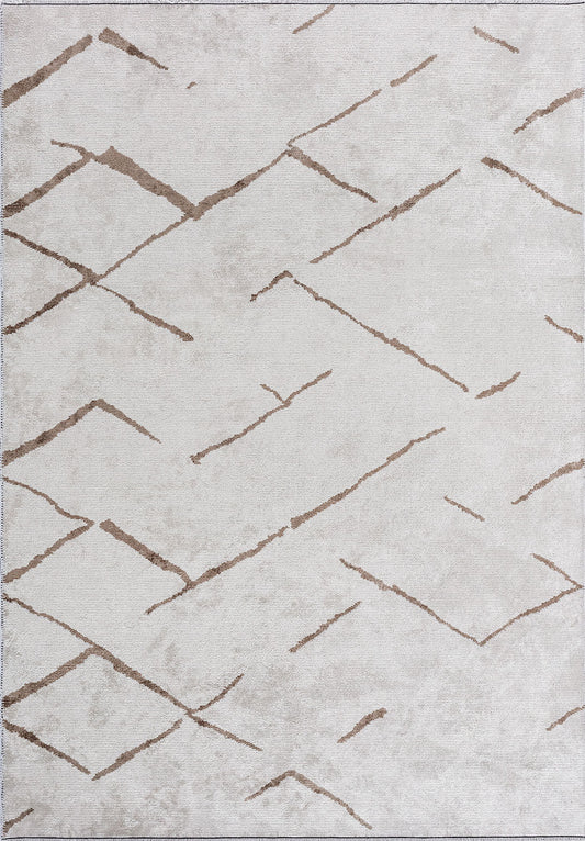 Wave Nougat - White Rug