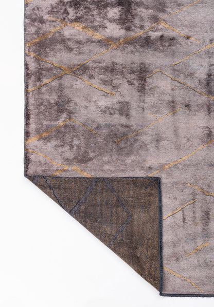 Wave Light Brown - Dark Grey Rug
