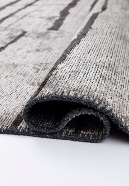 Flow Charcoal - Light Grey Rug
