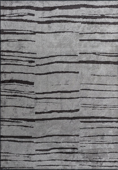 Flow Charcoal - Light Grey Rug