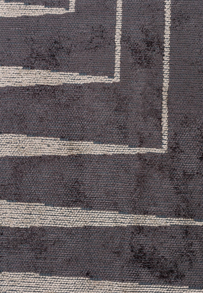 Cubic Charcoal - Beige Rug