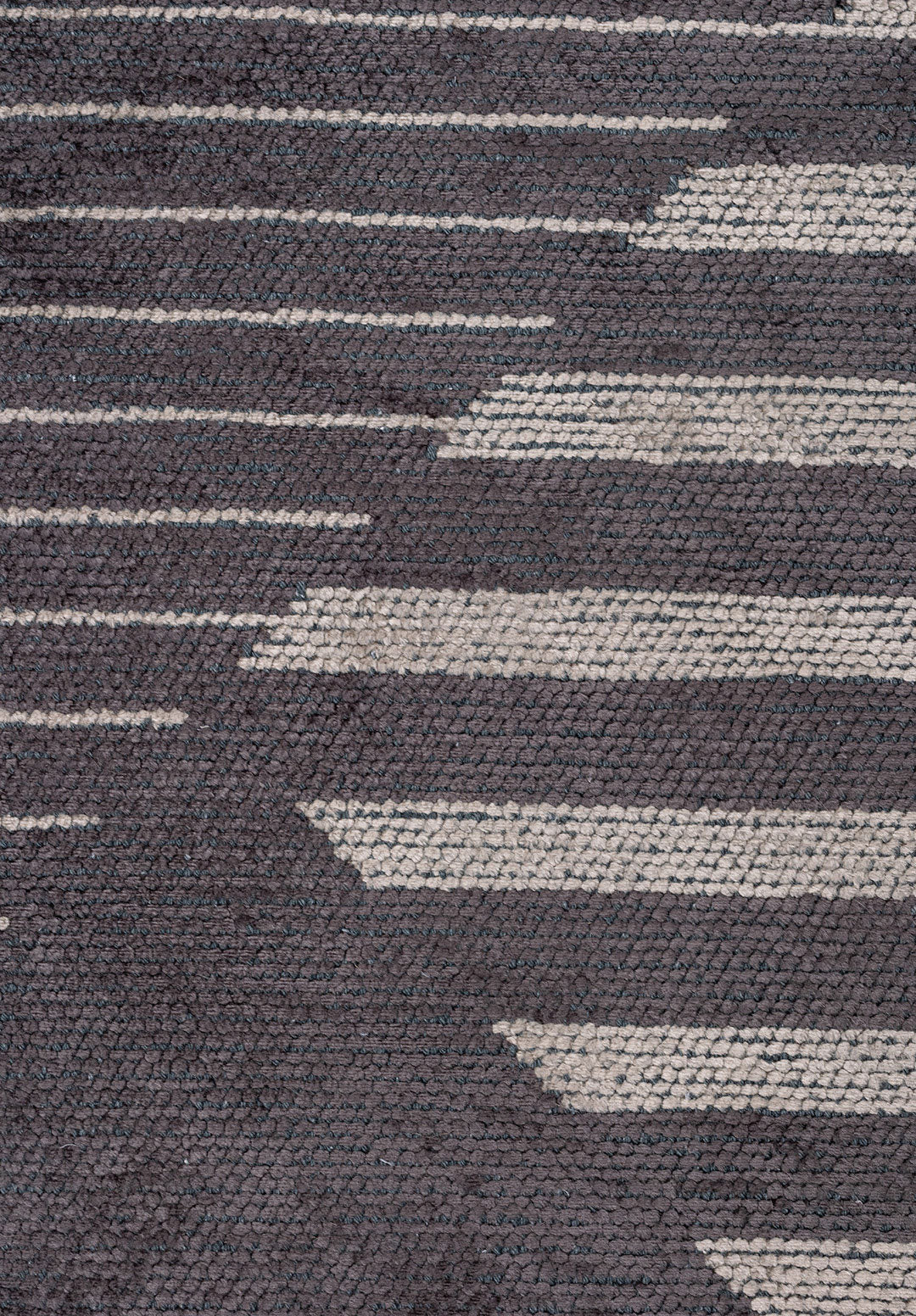 Lines Charcoal - Beige Rug
