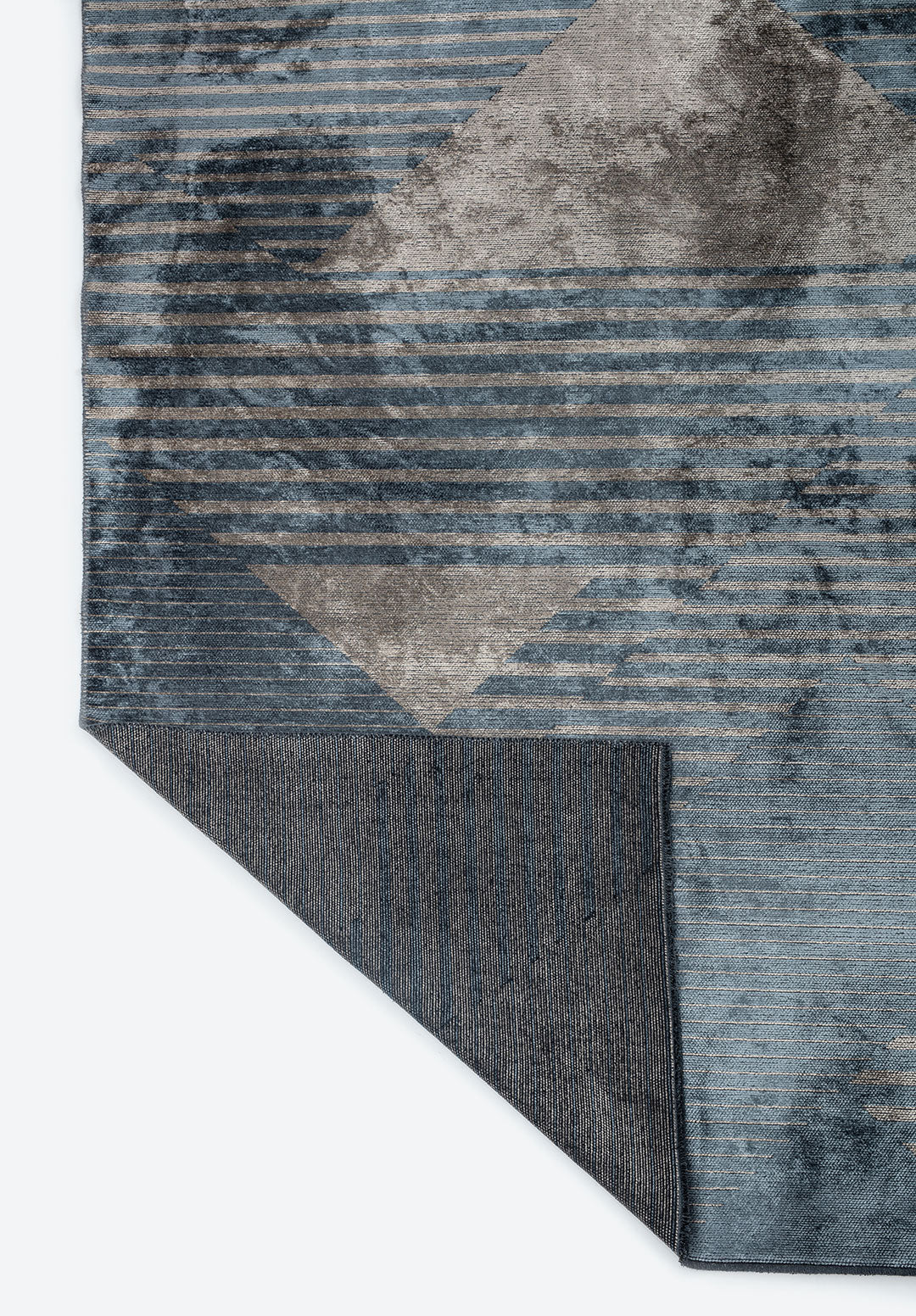 Lines Blue - Beige Rug