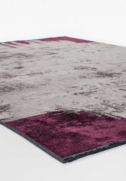 Cage Dark Grey - Dark Damson Rug