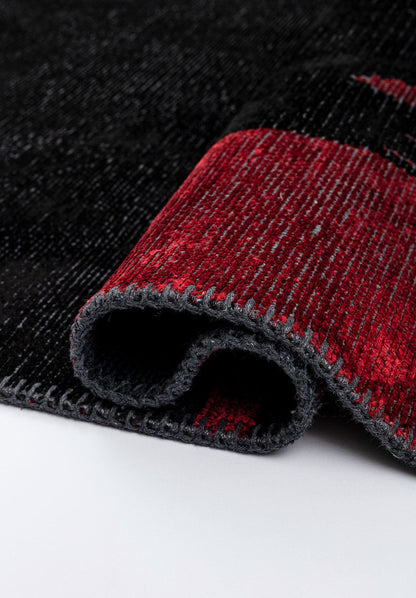 Cage Black - Red Rug