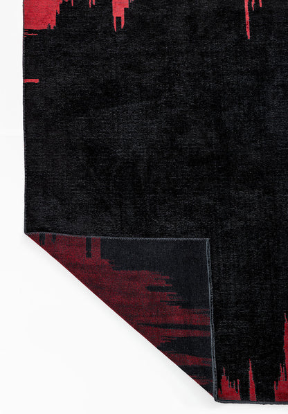 Cage Black - Red Rug