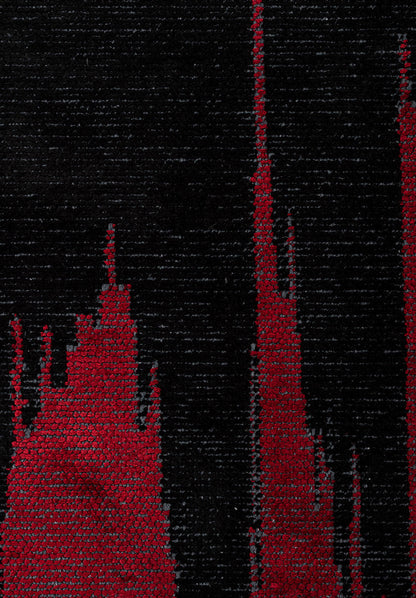 Cage Black - Red Rug