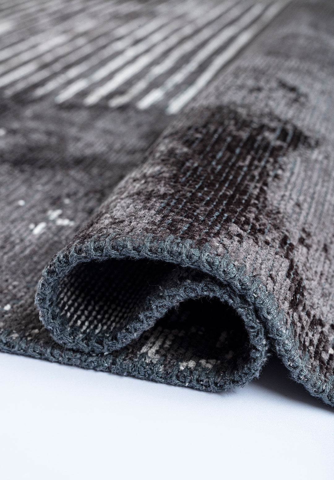 Matrix Charcoal - Light Grey Rug