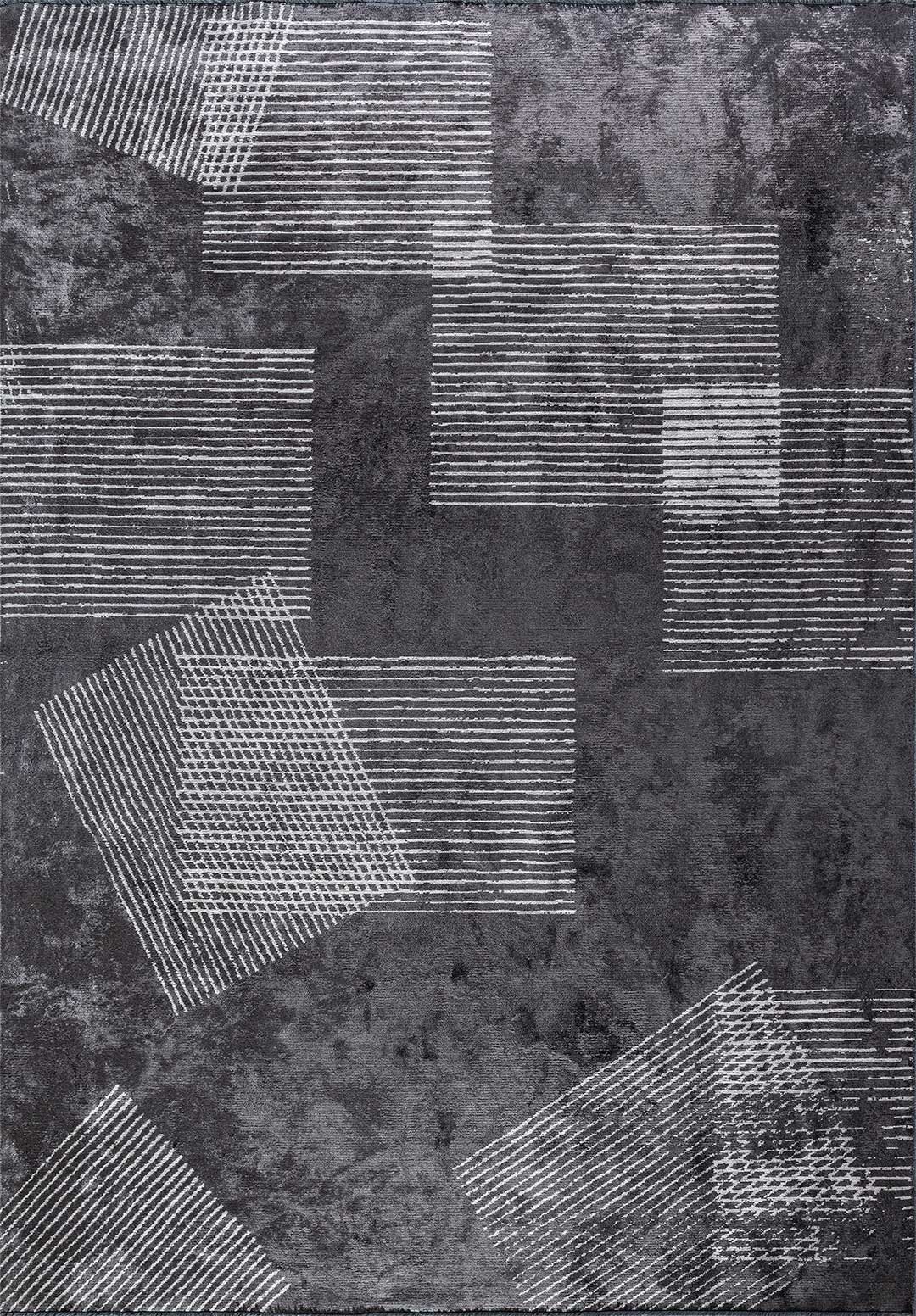Matrix Charcoal - Light Grey Rug