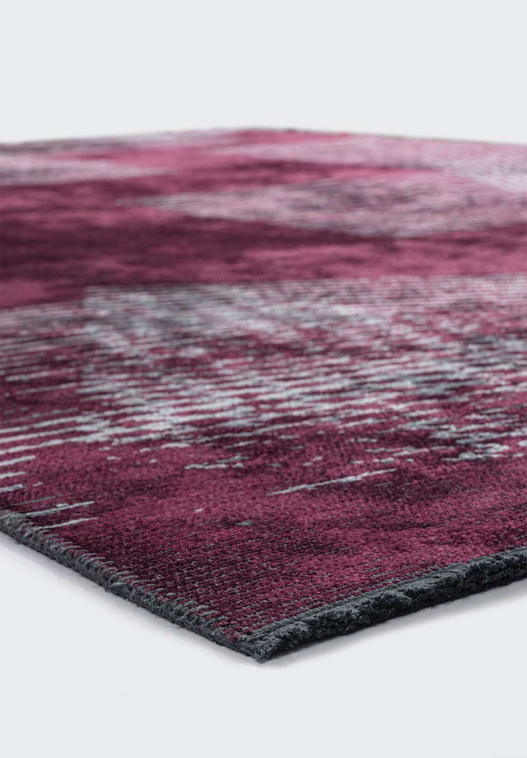 Matrix Dark Damson - Ice Blue Rug