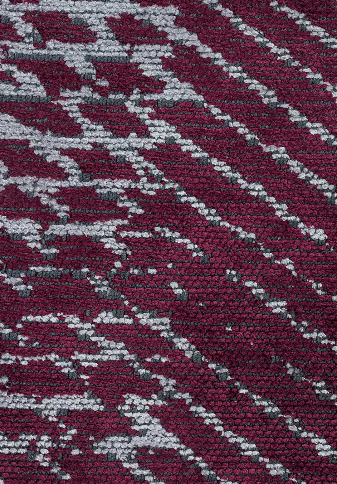 Matrix Dark Damson - Ice Blue Rug