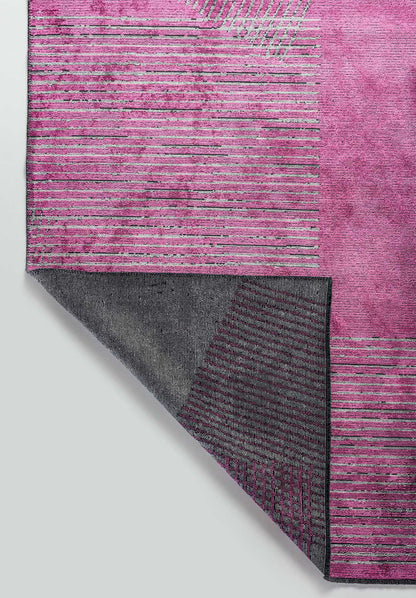 Matrix Pink - Light Grey Rug
