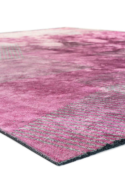 Matrix Pink - Light Grey Rug