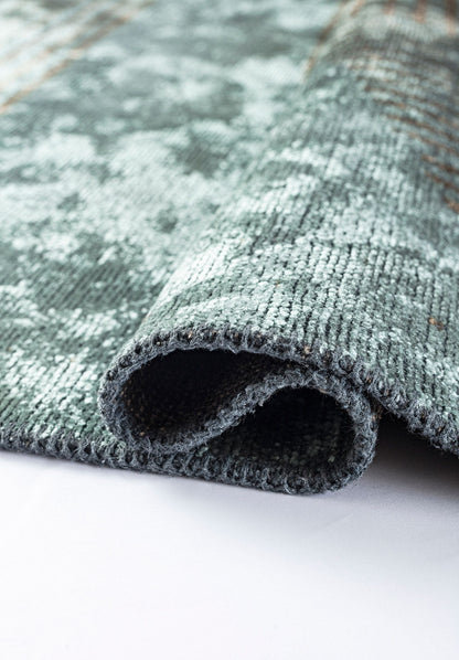 Matrix River Green - Mink Rug
