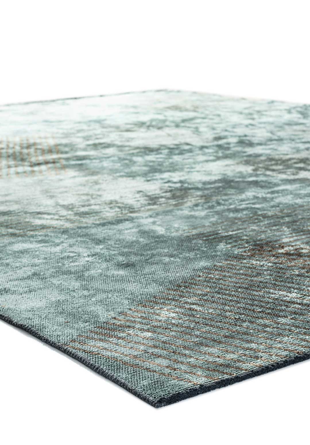 Matrix River Green - Mink Rug
