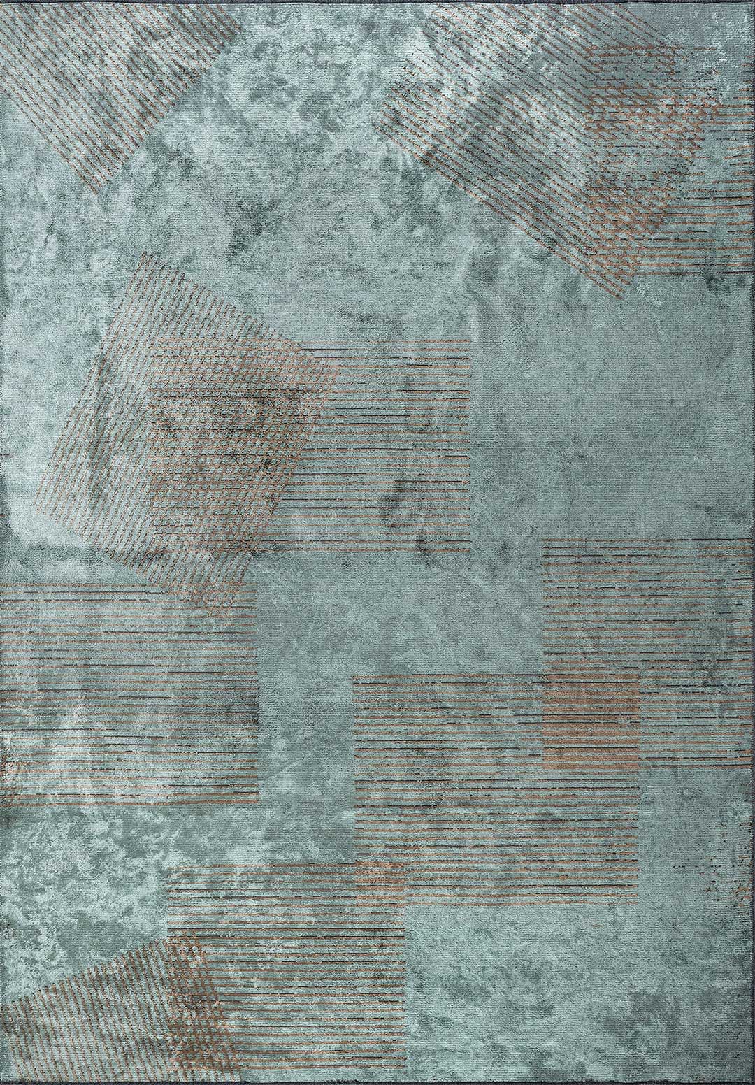 Matrix River Green - Mink Rug