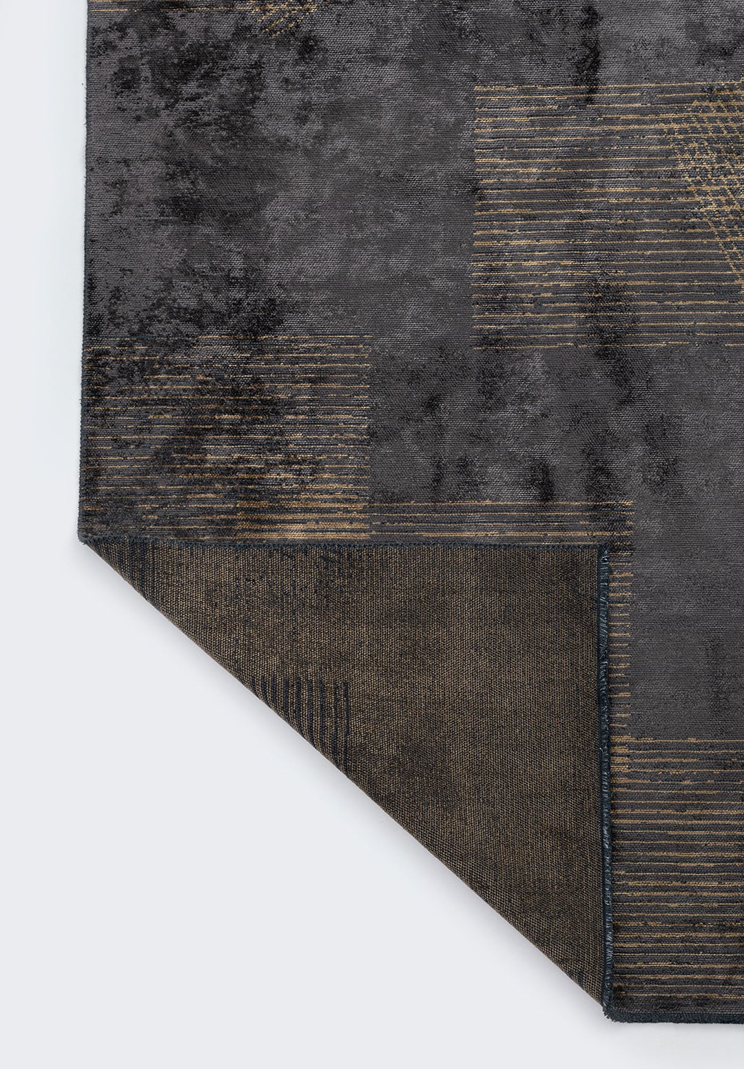 Matrix Charcoal - Light Brown Rug